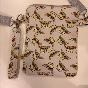 Kawaii Grogu Crossbody Bag or Kindle Cover